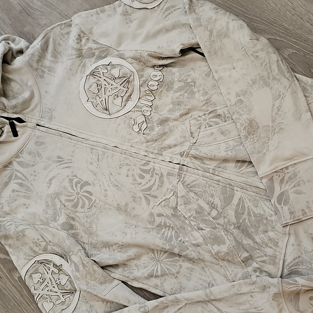 Salvage Gray Graphic Hoodie - Picture 15 of 16